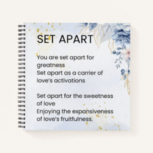 Set und Empowerment Gedicht Notizbuch