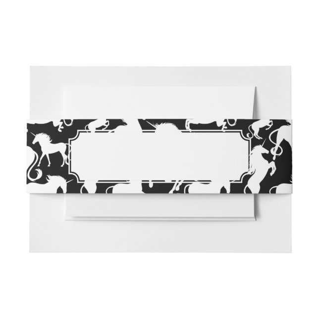 Set Unicorns Einladungsbanderole (Vorderseite Beispiel)