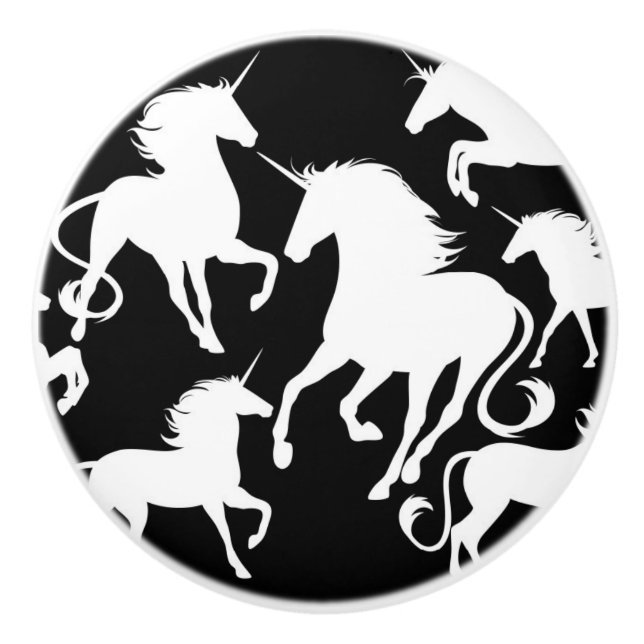 Set Unicorns Keramikknauf (Vorderseite)