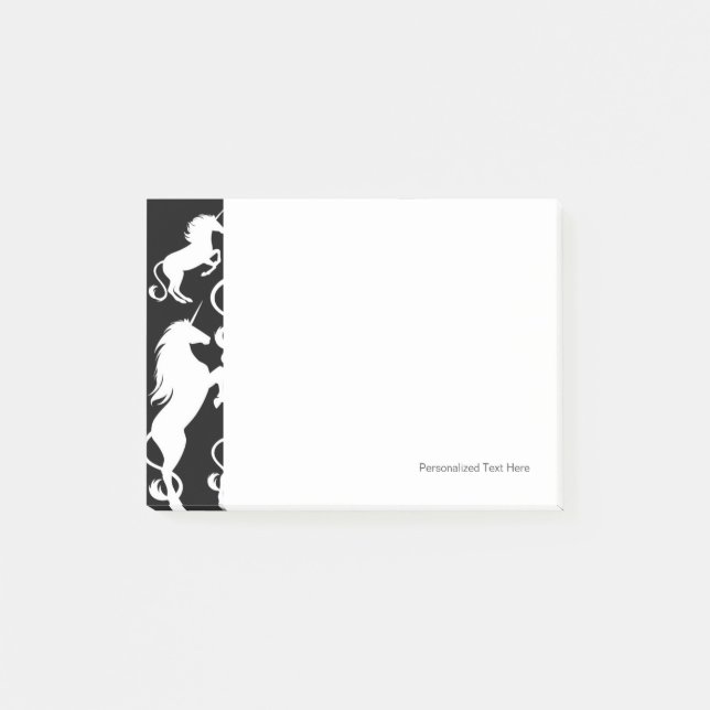 Set Unicorns Post-it Klebezettel (Vorderseite)