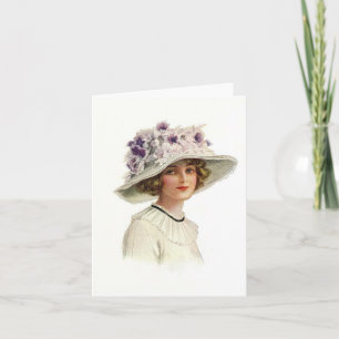 Set Vintage Modewaren Notecards (1) Karte