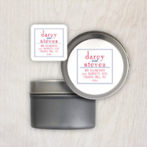 Set von 100 Split Square Rücksendeadressen-Aufkleb