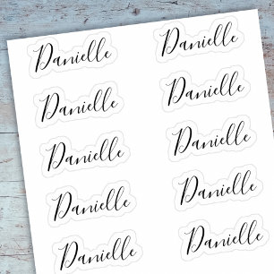 Set von 10 - Elegante Signature Script Name Daniel Aufkleber