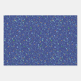 Set von 3 Abpackpapierblättern Geschenkpapier Set