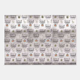 Set von 3 Umschlagpapier Geschenkpapier Set