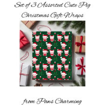 Set von 3 versammelten Niedlichen Weihnachtsgesche