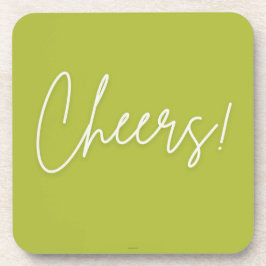 Set von 4 Cheers Zuhause Drink Coasters Getränkeuntersetzer