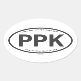 SET VON 4 PPK OVAL STICKERS