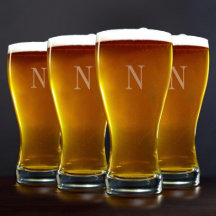 Set von 4 Sturdy 20 oz. Pilsner Beer Glasses