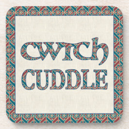Set von 6 Cork Untersetzer mit walisischem Cwtch u