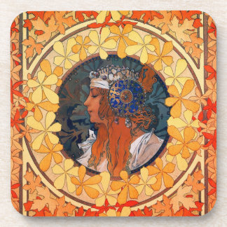 Set von 6 Kunst Nouveau Untersetzer