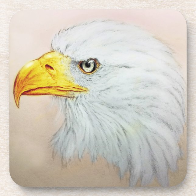 Set von 6 Untersetzer des Weißadels Set, Zeichnend (Vorderseite)