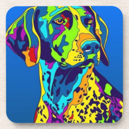 Set von 6 Untersetzer - Deutscher Kurzzeiger