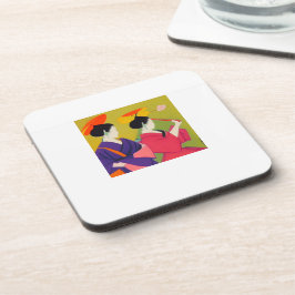 Set von 6 Untersetzer mit Haltbarkeit und 2 Geisha