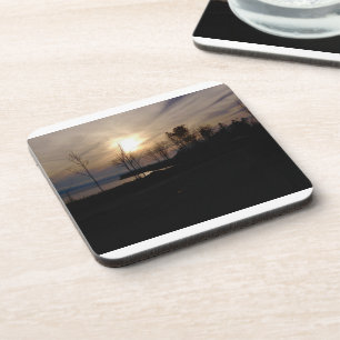 Set von 6 Untersetzer mit Sonnenuntergang Fotodesi