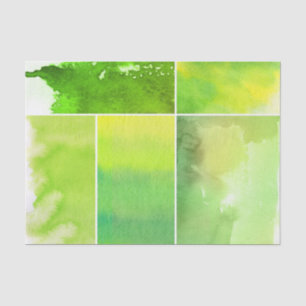 Set von abstraktem handgemaltem des Watercolor Seidenpapier