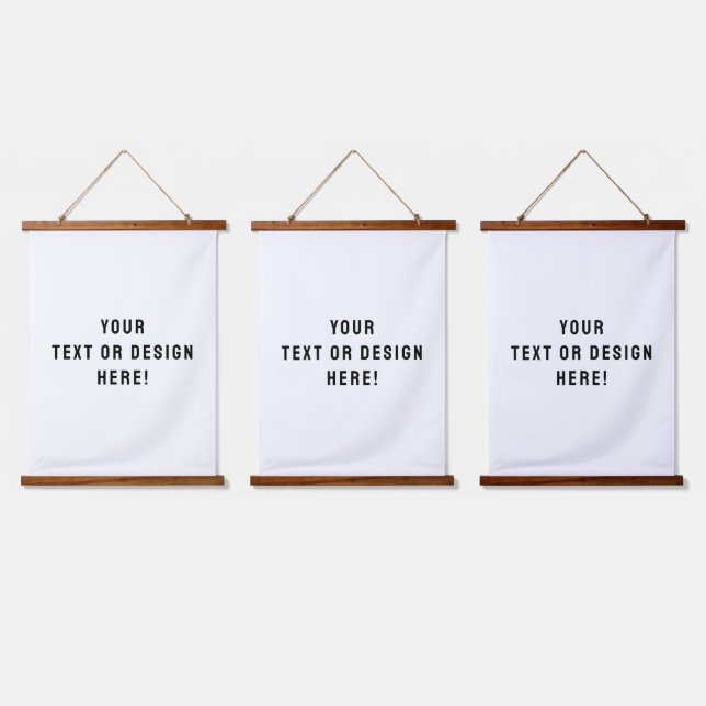 Set von drei benutzerdefinierten Hanging-Tapisseri Wandteppich Mit Holzrahmen (Dreifach)