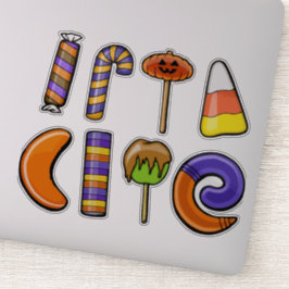 Set von Halloween Süßigkeiten und Leckereien | Hal Aufkleber