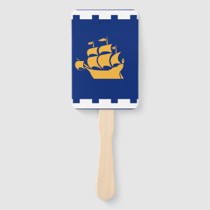 Set von Handfächern mit der Flagge von Quebec City Fächer
