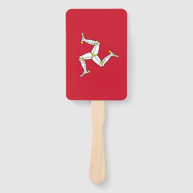 Set von Handfächern mit Isle of Man-Flagge, Verein Fächer (Vorderseite)