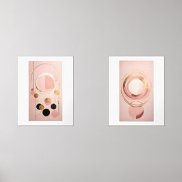 Set von Plakaten der geometrischen, minimalistisch