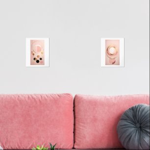 Set von Plakaten der geometrischen, minimalistisch