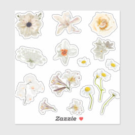 Set von Rose und Blume im Garten. Aufkleber