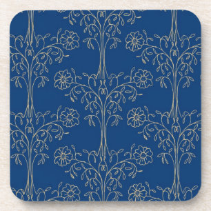 Set von sechs korkengestützten Untersetzer, Blue-G Untersetzer