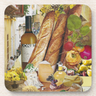 Set von sechs Untersetzer aus Kunststoffen