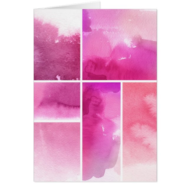 Set von Watercolor abstrakte handgemalte 3 (Vorne)