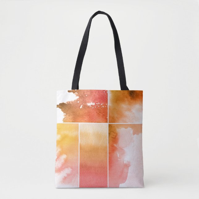 Set von Watercolor abstrakte handgemalte 4 (Vorderseite)
