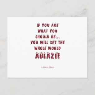 Set World Ablaze! Postkarte