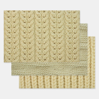 Set zum Knittern von Mustern Trio Dua Geschenkpapier Set