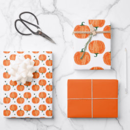 Set zum Wrapping von Wasserfarbenkürzen Geschenkpapier Set