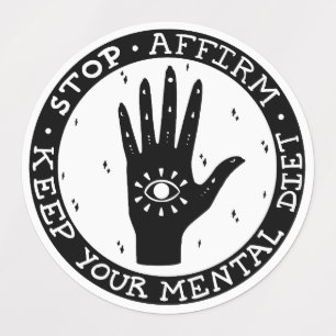 Set zur Bestätigung und Manifestation Etiketten