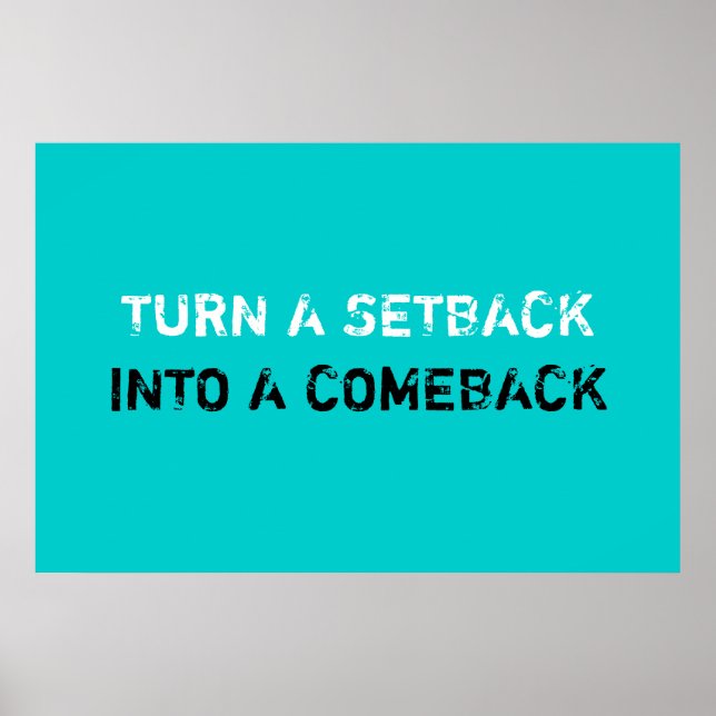 Setback Comeback Poster (Vorne)