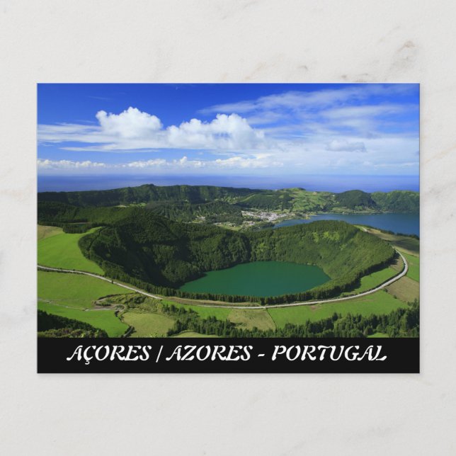 Sete Cidades - Azoren Postkarte (Vorderseite)