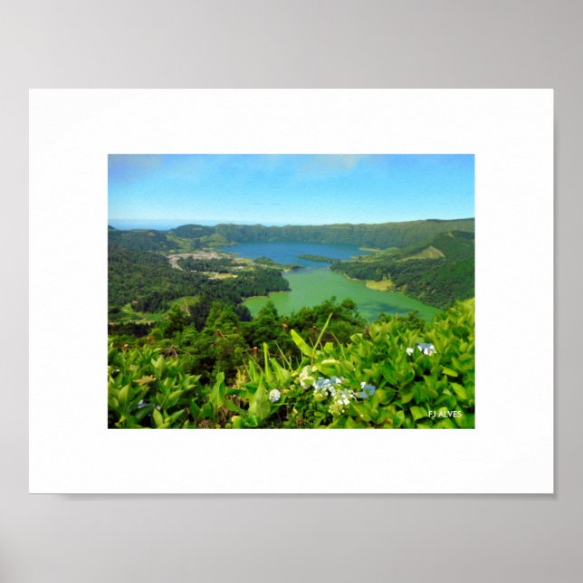 Sete Cidades Azores Poster (Vorne)