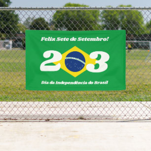 Sete de Setembro Unabhängigkeitstag Brasilien Flag Banner