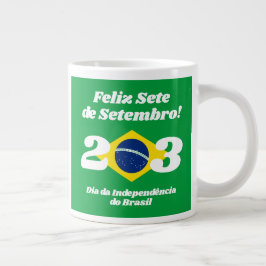 Sete de Setembro Unabhängigkeitstag Brasilien Flag Jumbo-Tasse
