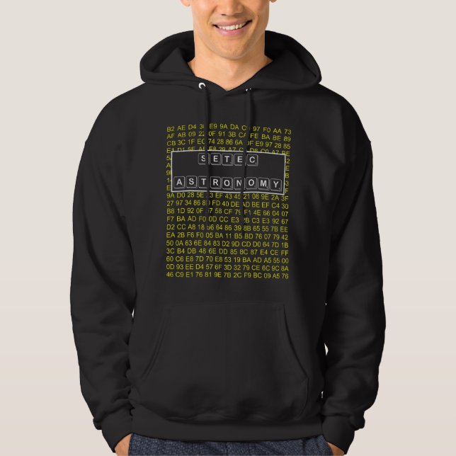 SETEC ASTRONOMIE HOODIE (Vorderseite)