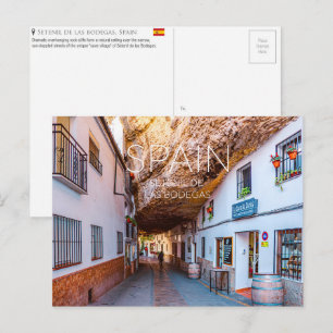 Setenil De Las Bodegas, Spanien Reise-Postkarte Postkarte
