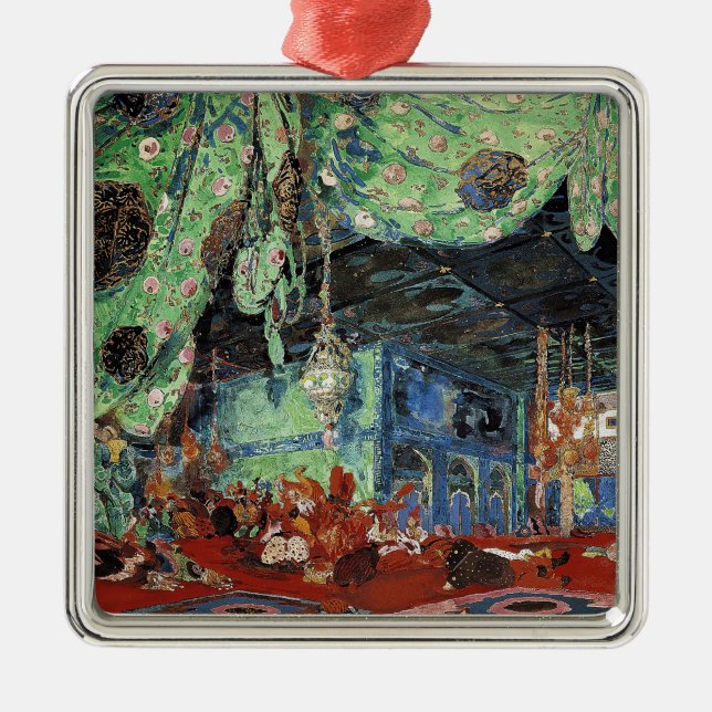 Setentwurf für 'Scheherazade Silbernes Ornament (Vorne)