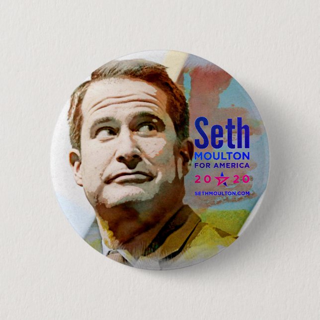 Seth Moulton für Amerika 2020 Button (Vorderseite)