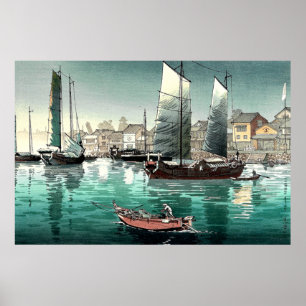 Seto Inland Sea Akashi Bay Tsuchiya Koitsu 1938 Poster