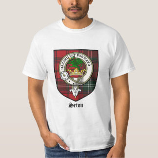 Seton Clan-Wappen-AbzeichenTartan T-Shirt