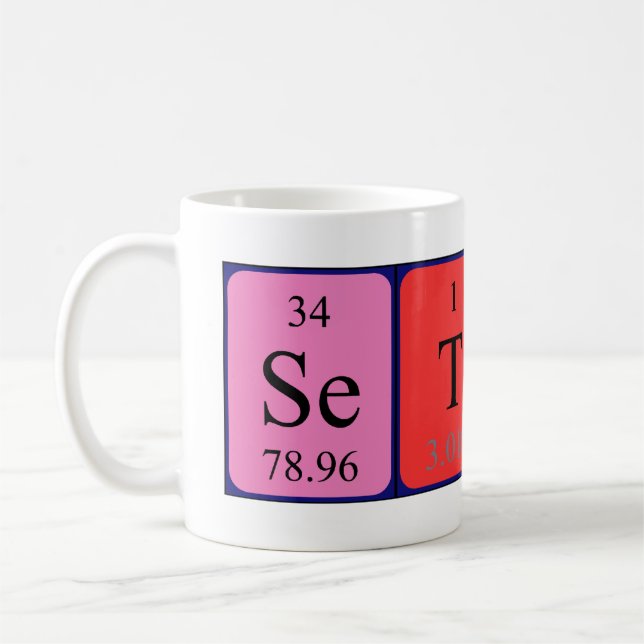 Seton Periodenname Tasse (Links)