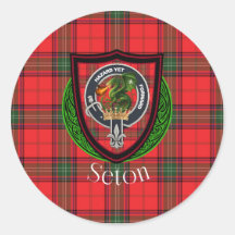 Seton-Schottischer-Clan-Tartan & Wappen