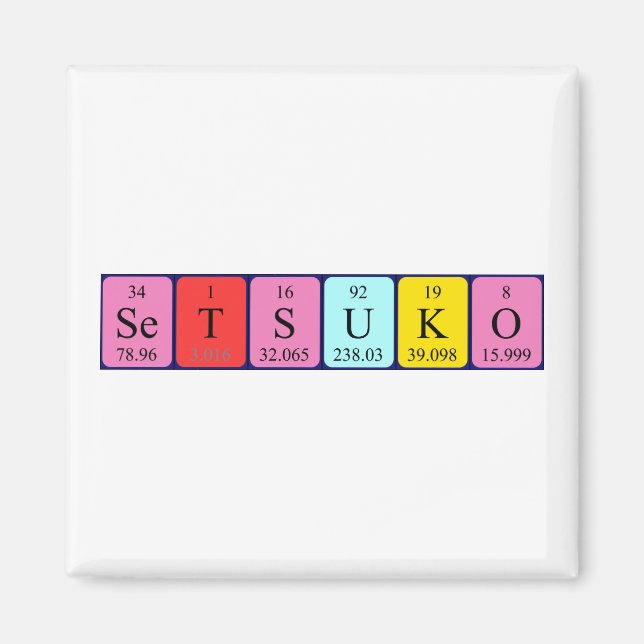 Setsuko Periodenmagnet Magnet (Vorne)