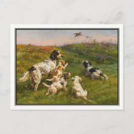 Setter and Pups von Edmund Henry Osthaus Postkarte